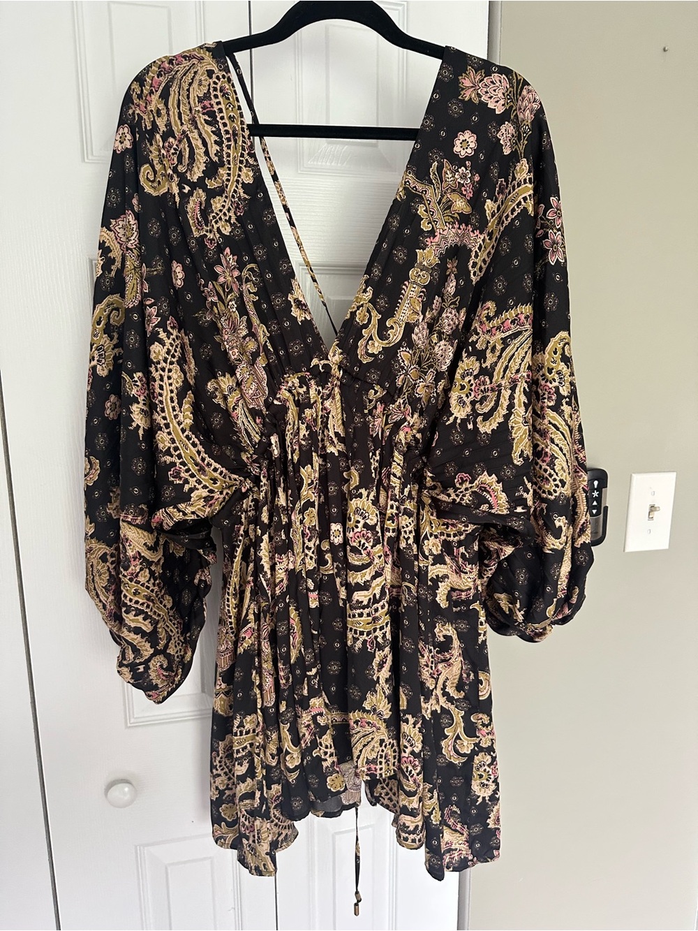 FREE PEOPLE printed arzel mini dress